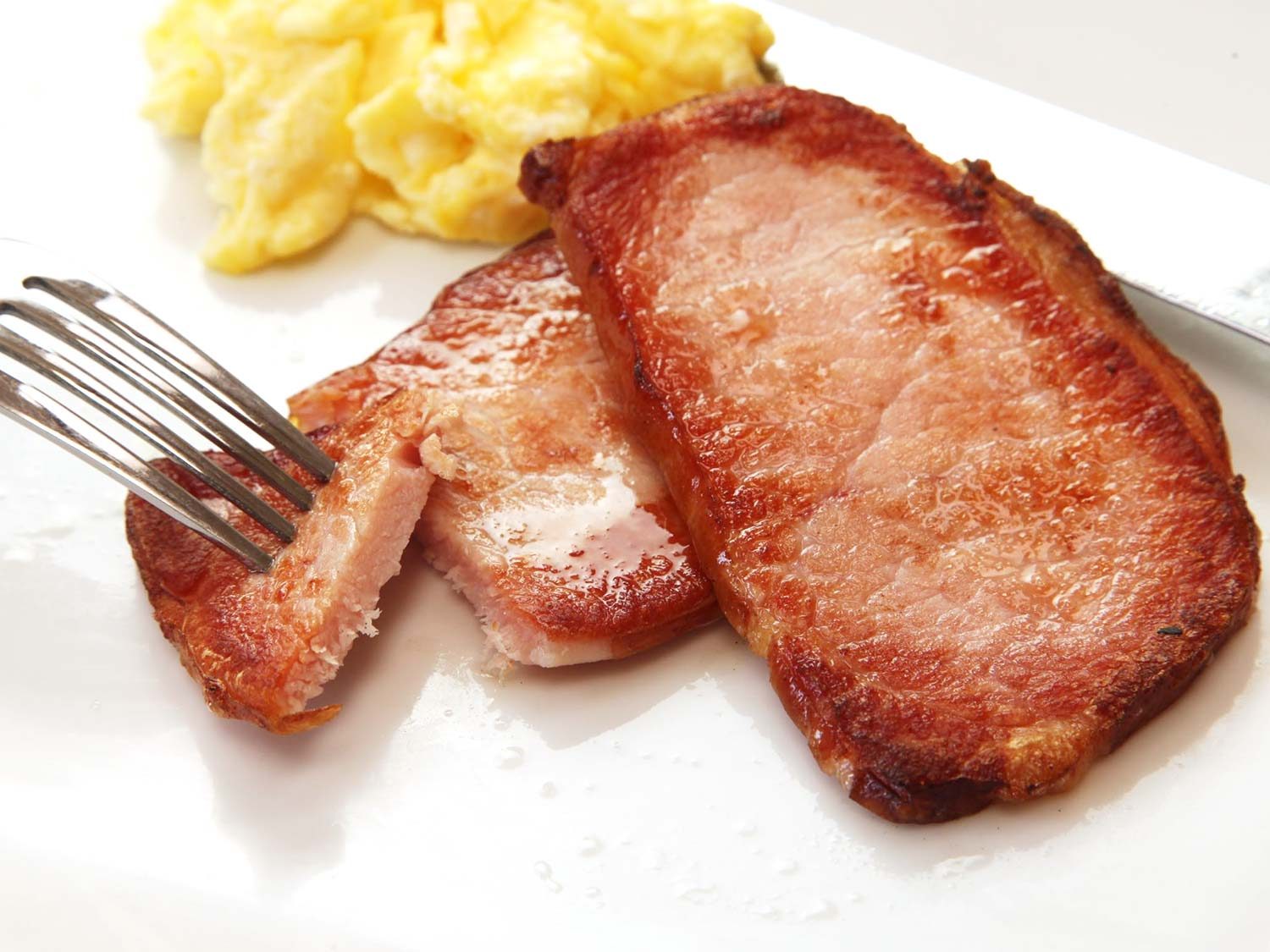 夜间Sous Vide Canadian Bacon或早餐火腿食谱